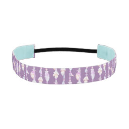 Plumas y cuentas banda de pelo púrpura