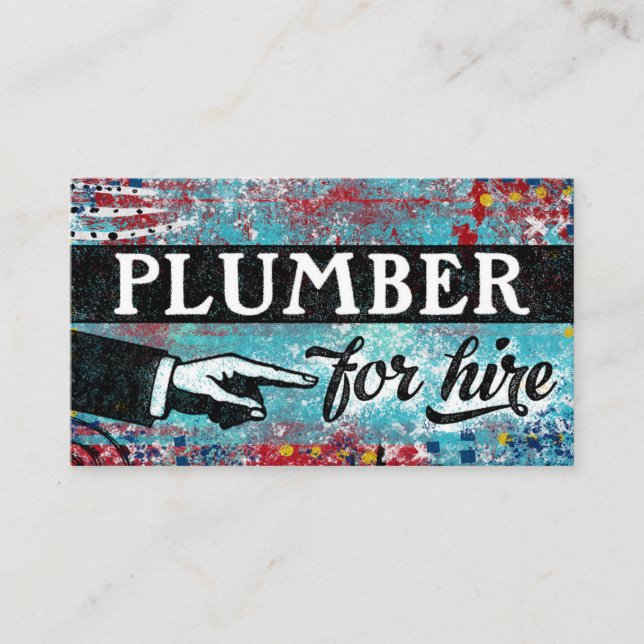 Plumber Para Tarjetas De Negocios De Alquiler - Ro (Anverso)