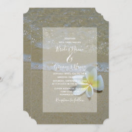 Plumeria Frangipani En Invitaciones A La Boda De A