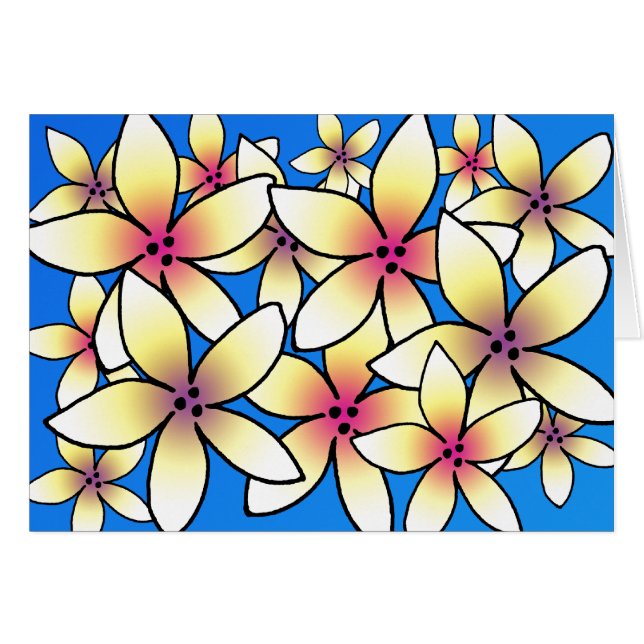 Plumeria hawaiano (Anverso (Horizontal))