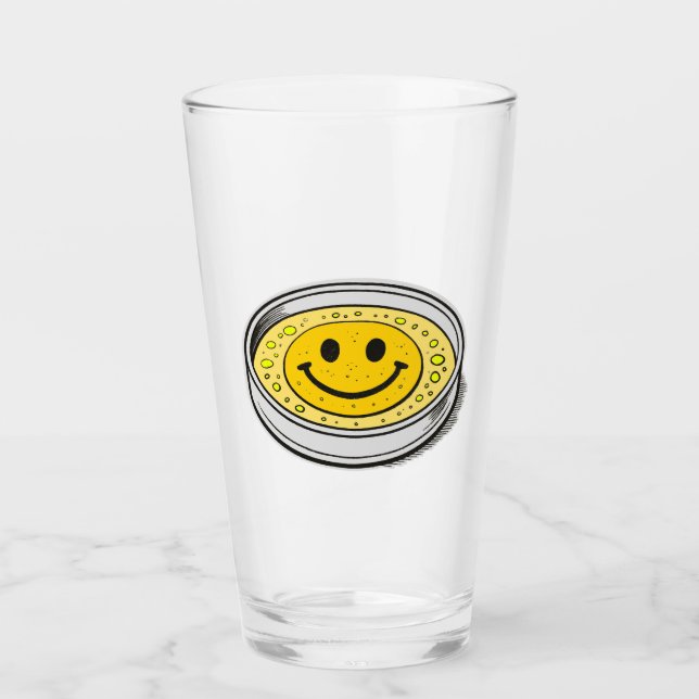 Pluribus Happiness Smiley Face Glass (Anverso)