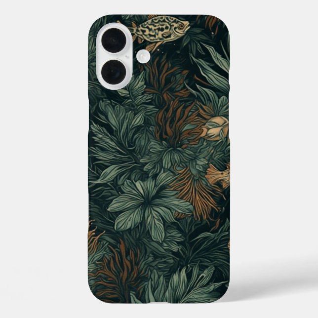 Plus Coral Cosmos Drift - Funda IPhone 16 (Reverso )