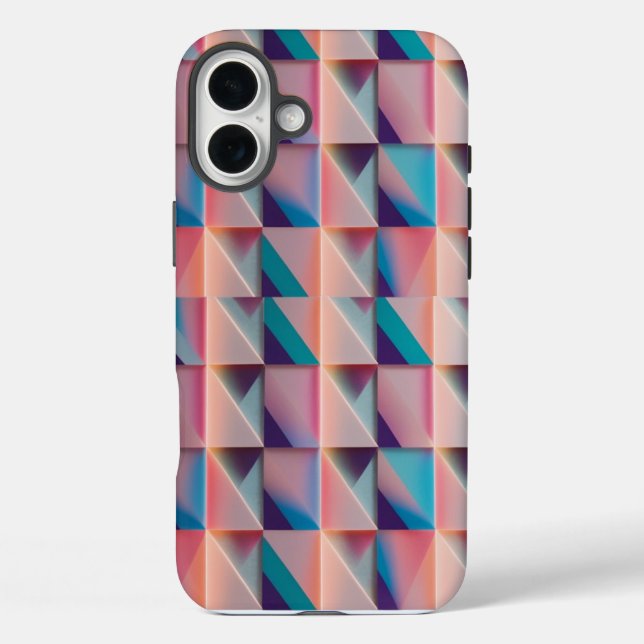 Plus Funda Gradiente Geométrico Resumen del iPhone 16 P (Reverso )