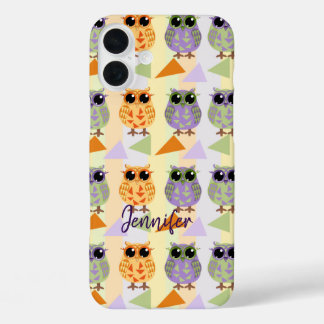 Plus Funda-Mate Iphone 16 funda de búhos de patrón de c