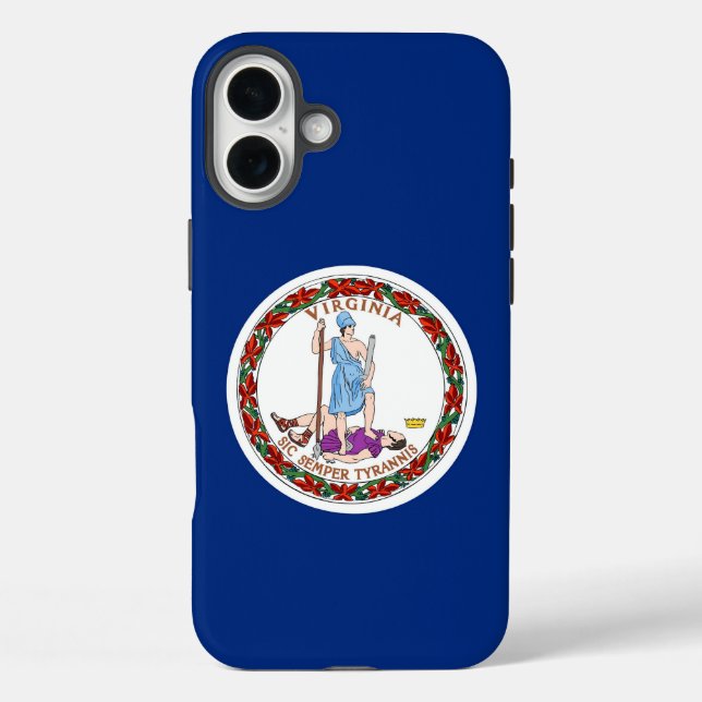 Plus Funda para Apple iPhone 16 Plus, bandera de Virgin (Reverso )