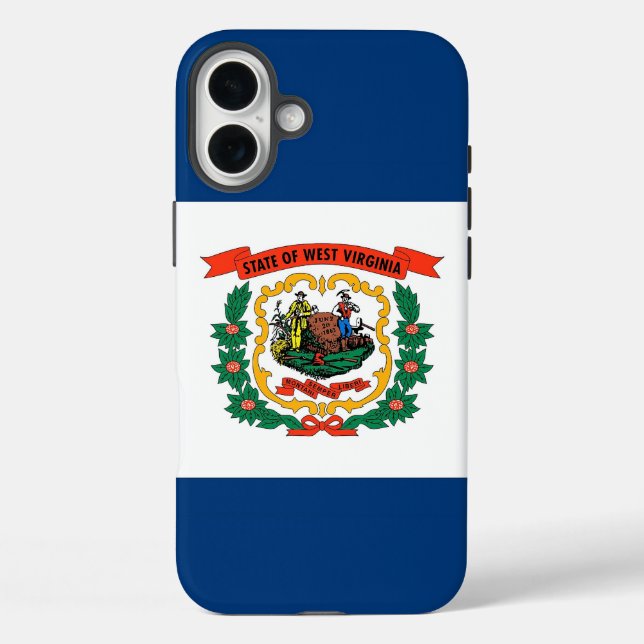 Plus Funda para Apple iPhone 16 Plus, bandera de West V (Reverso )