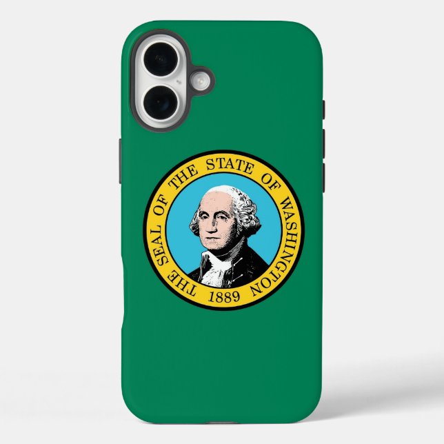 Plus Funda para Apple iPhone 16 Plus, bandera del estad (Reverso )