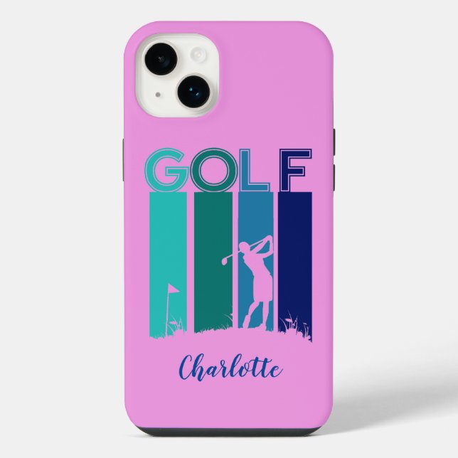 Plus Funda para teléfono celular iPhone 14 rosa para go (Reverso)