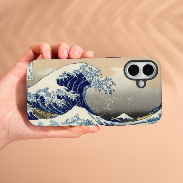Plus La gran ola del Funda del iPhone 16 de Kanagawa (The Great Wave off Kanagawa iPhone 16 Case)