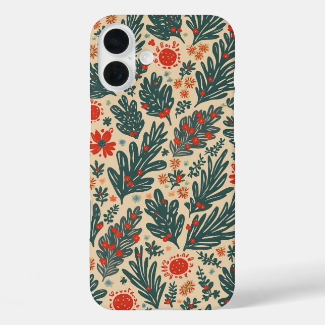 Plus Navidades patrón iphone 16 funda (Reverso )