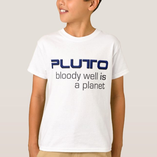 Plutón es una camiseta del planeta (Anverso)