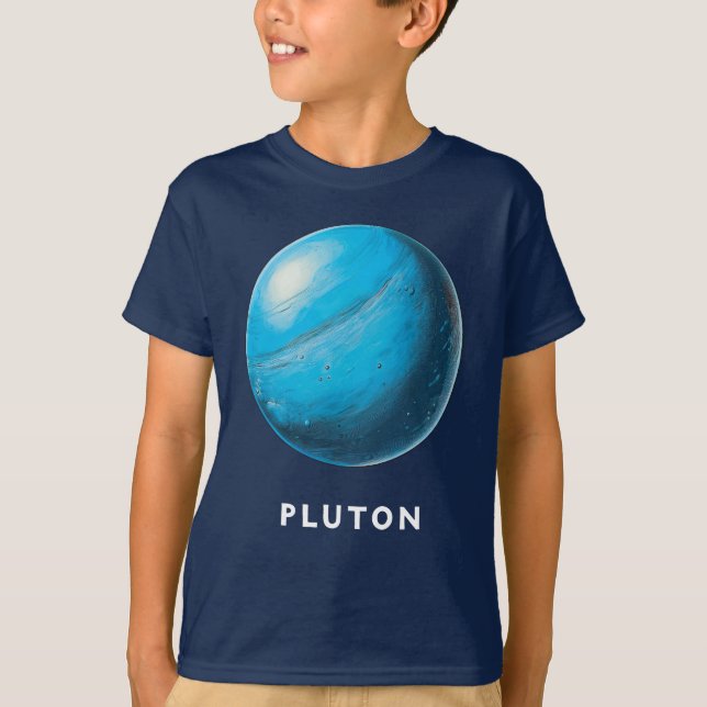 Plutón / Plutón - Camiseta de té planetario clásic (Anverso)