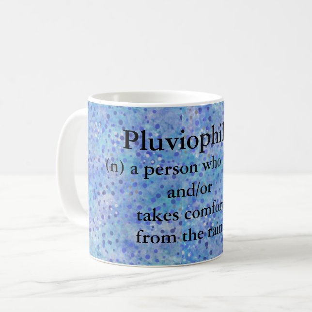 Pluviophile - taza del amante de la lluvia (Anverso izquierdo)