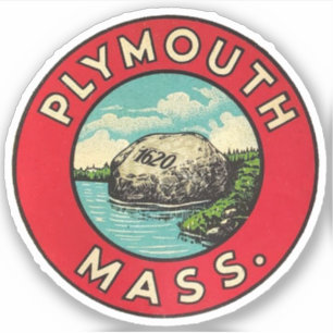 Plymouth Massachusetts - Pegatina