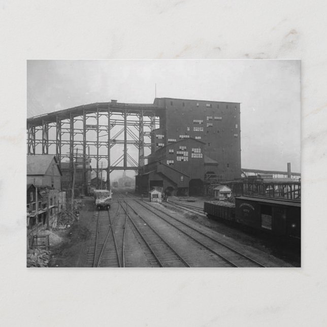 Plymouth Pa. Postal de Breaker de carbón (Anverso)