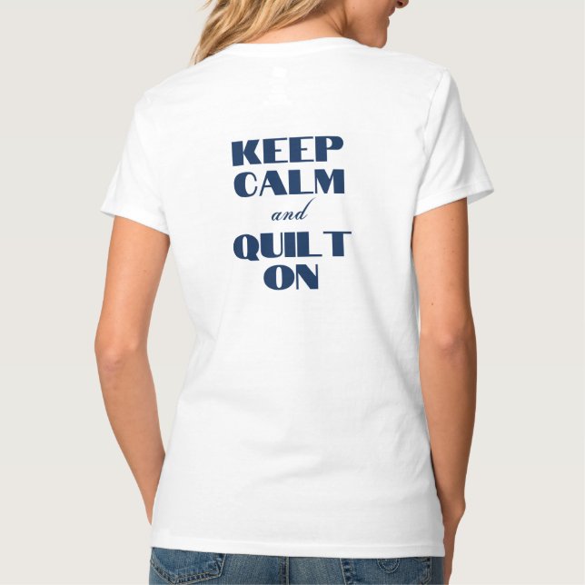 PMQG Camisa de cuello V para las mujeres mantiene  (Reverso)