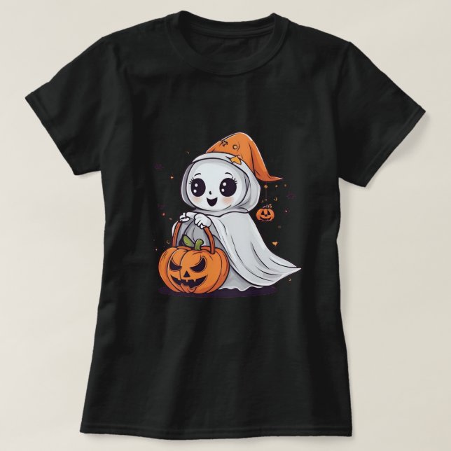 png de fantasma lindo camisa de ghostface de hallo (Diseño del anverso)