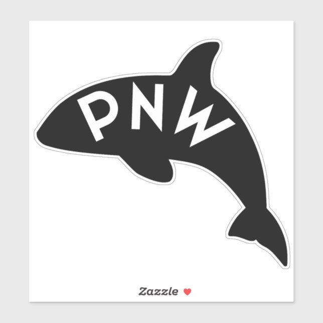 PNW Orca Decal Pegatina (Hoja)