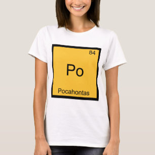 Po - Camiseta divertida del símbolo del elemento