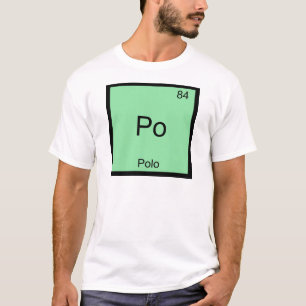 Po - Polo Camiseta divertida con símbolo de elemen