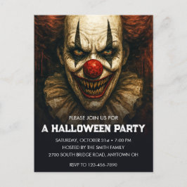 Poastcard de la invitación de la fiesta de hallowe