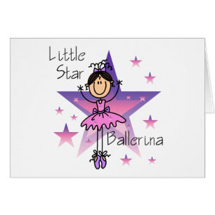 Poca bailarina de la estrella - pelo de Brown