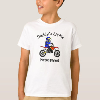 Poca camiseta de Motocrosser del papá (muchacho)