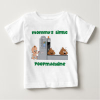 Poca camiseta del bebé de la máquina del impulso