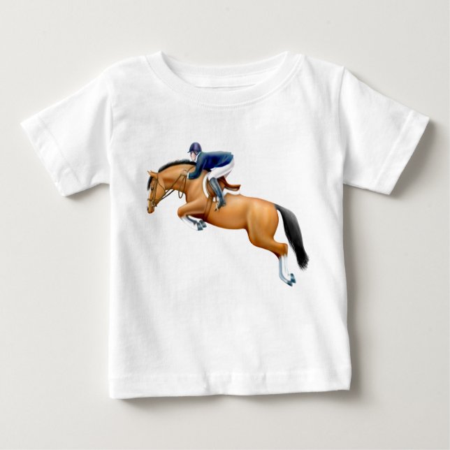 Poca camiseta del niño del caballo del puente de (Anverso)