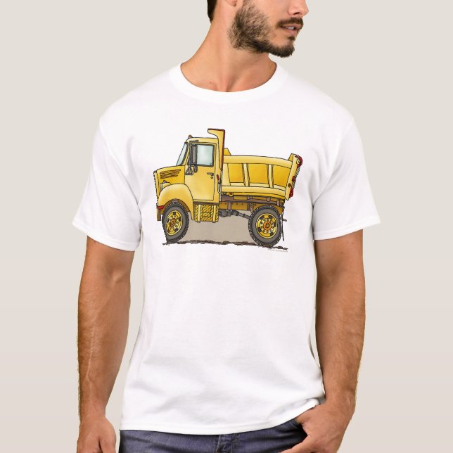 Poca camiseta para hombre del camión volquete (Anverso)