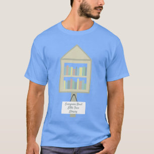 Poca camiseta personalizada de la biblioteca libre