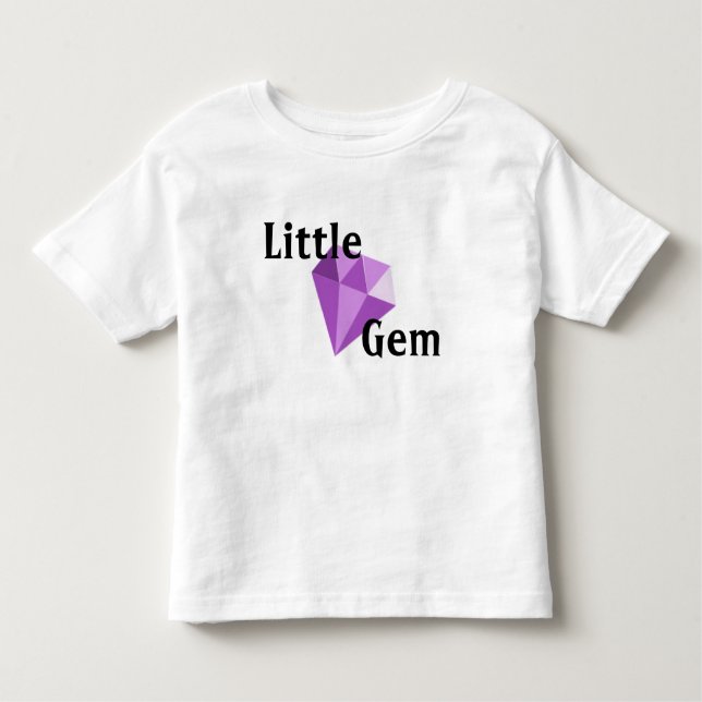 Poca camiseta púrpura del niño de la gema (Anverso)
