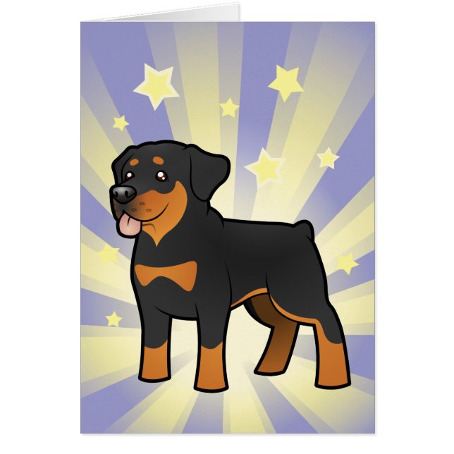 Poca estrella Rottweiler (Frente)