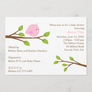 Poca invitación de la ducha de la niña del