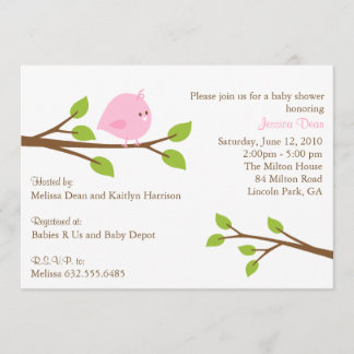 Poca invitación de la ducha de la niña del