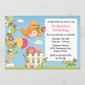 Poca invitación de la fiesta de cumpleaños del
