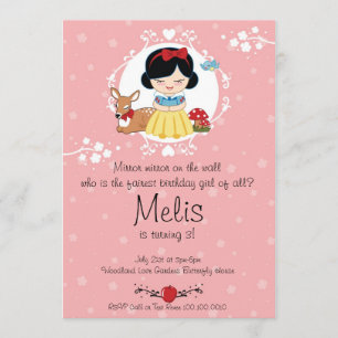 Poca invitación de la fiesta de la princesa