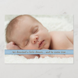 Poca invitación moderna ideal del nacimiento de