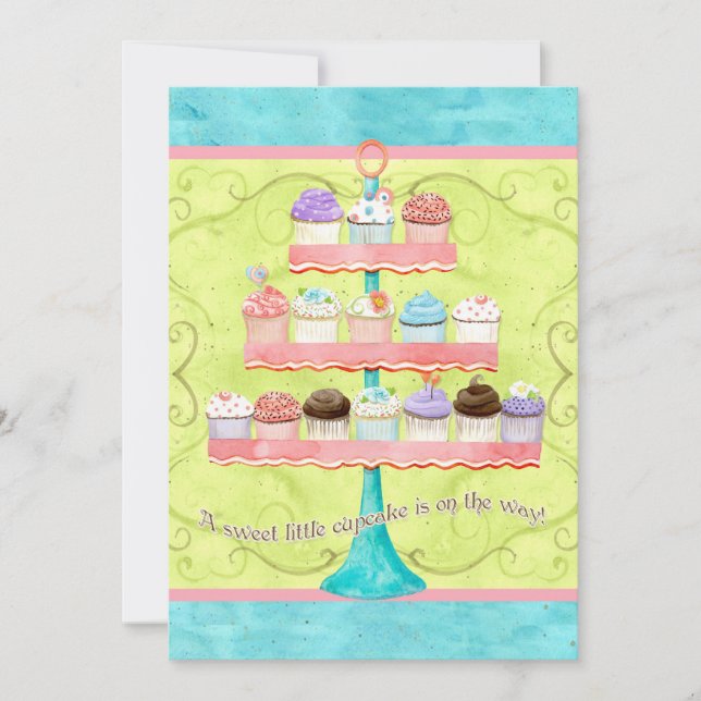 Poca magdalena, invitaciones de Baby Shower (Anverso)