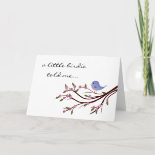 Poca tarjeta de cumpleaños del chirrido