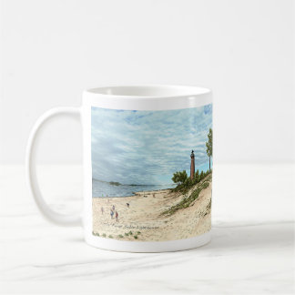 Poca taza de café de Michigan del faro del Sable