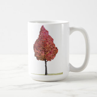 Poca taza roja del árbol