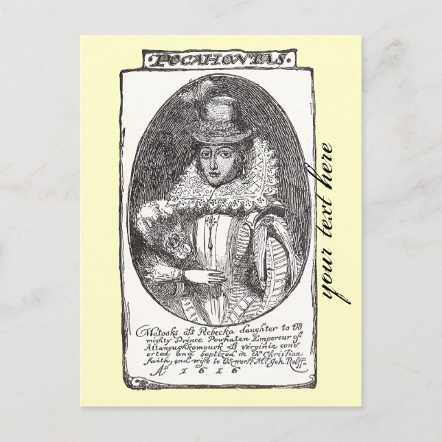 Pocahontas Postal (Anverso)