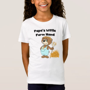 Pocas camisetas y regalos de la mano de la granja