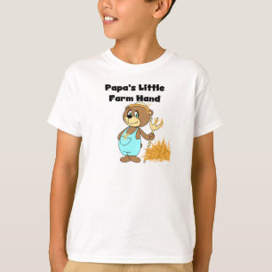 Pocas camisetas y regalos de la mano de la granja