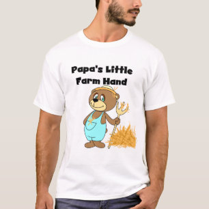 Pocas camisetas y regalos de la mano de la granja
