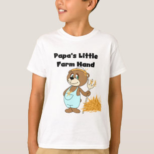 Pocas camisetas y regalos de la mano de la granja