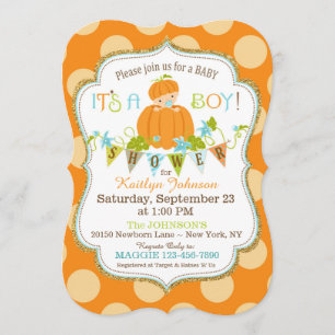 Pocas invitaciones de Baby Shower de la caída del