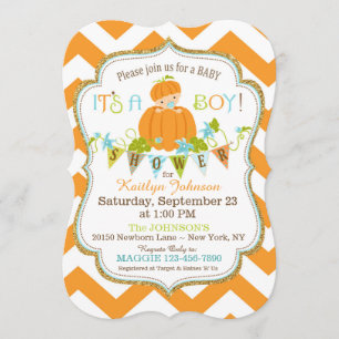 Pocas invitaciones de Baby Shower de la caída del