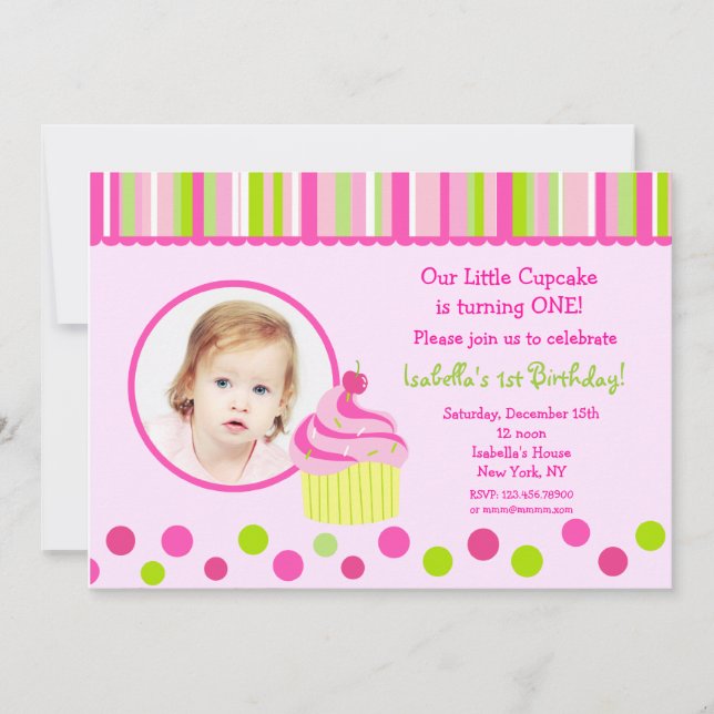 Pocas invitaciones de la fiesta de cumpleaños de (Anverso)